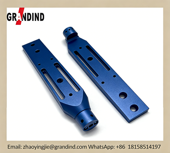 Komponen Anodisasi Biru Aluminium Mesin CNC